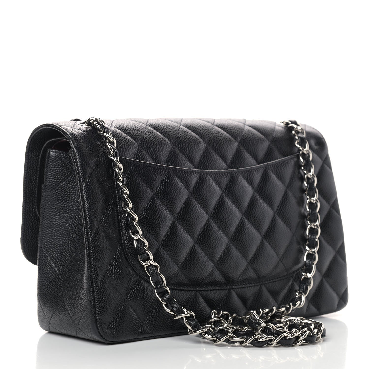 Chanel Caviar Quilted Jumbo Double Flap Black 3 of 11