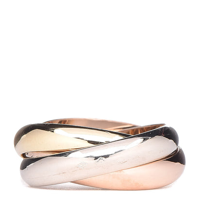 Cartier 18K Pink Yellow White Gold Classic Trinity Ring 53 6.25 3 of 6