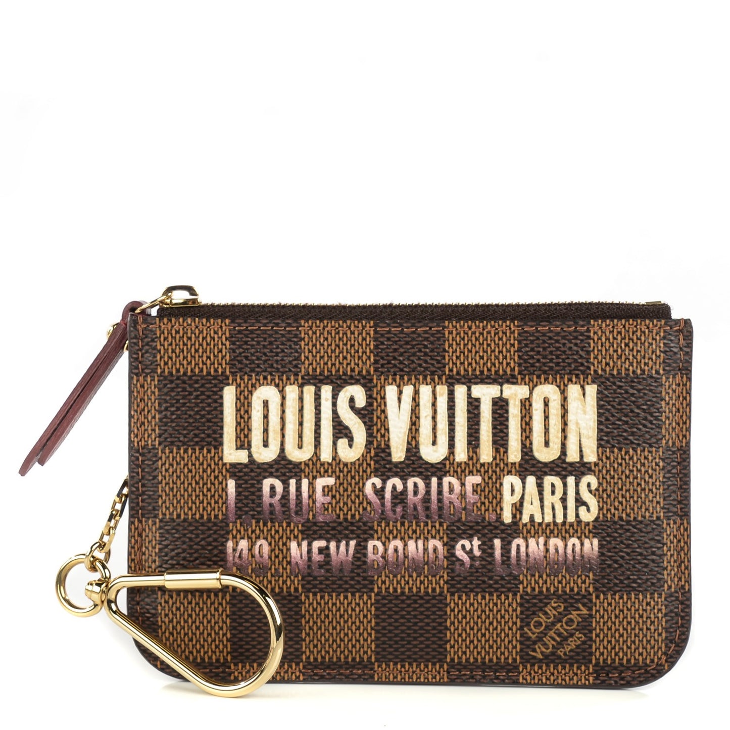 Damier Ebene Scribe Affiche Key Pouch