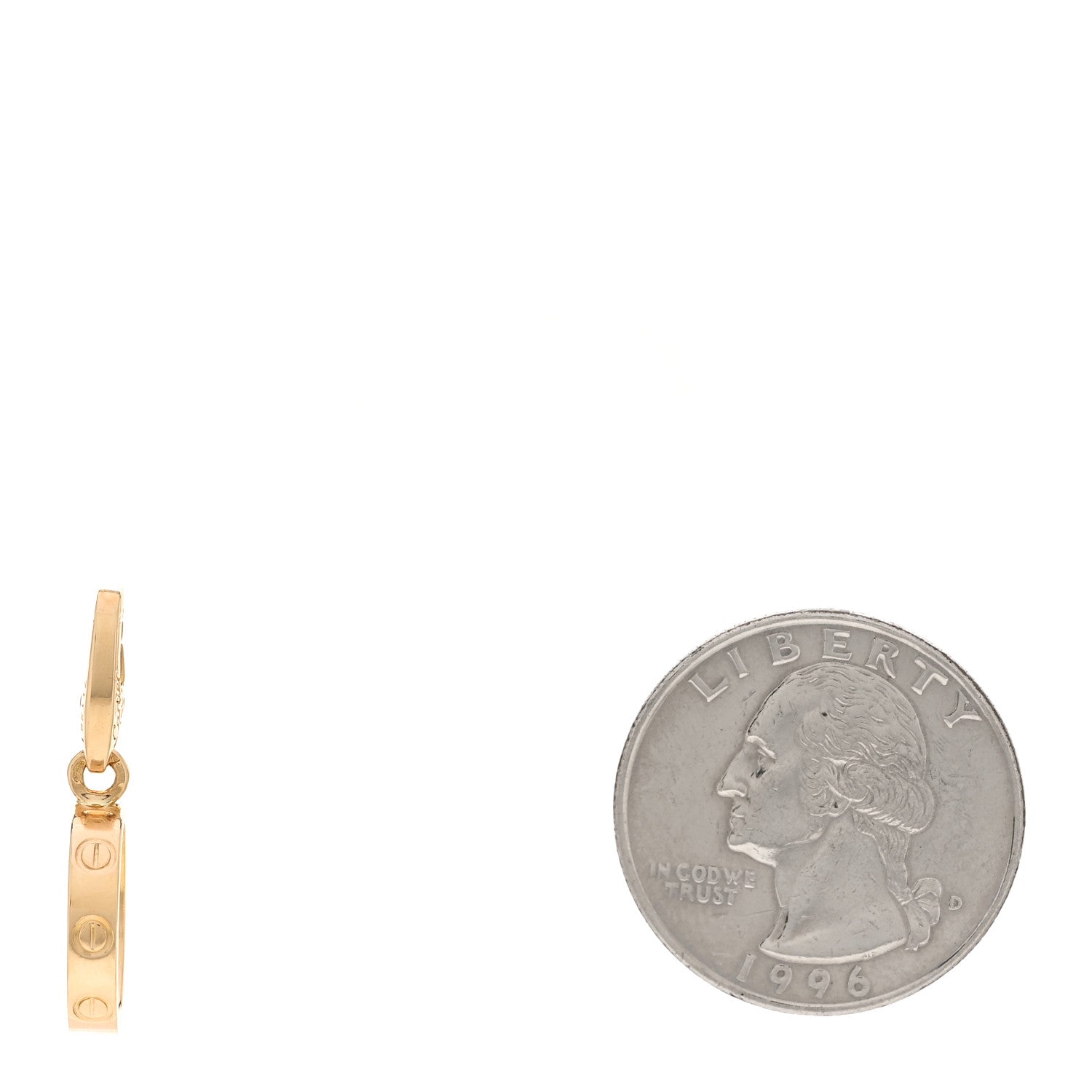 Cartier 18K Yellow Gold LOVE Ring Charm 2 of 3