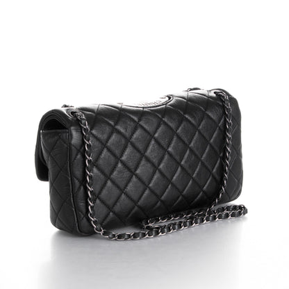 Chanel Calfskin Quilted Large Single Flap Black 3 of 9