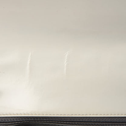 Chanel Glazed Calfskin Large Boy Flap White 9 of 14