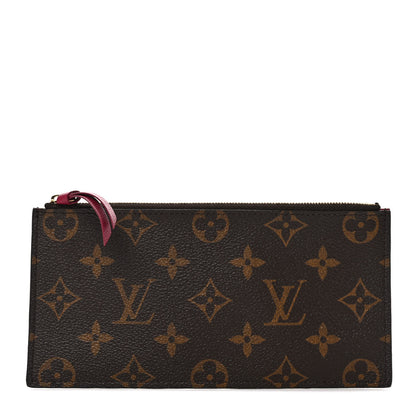 Louis Vuitton Monogram Felicie Chain Wallet Zippered Insert Fuchsia 1 of 6