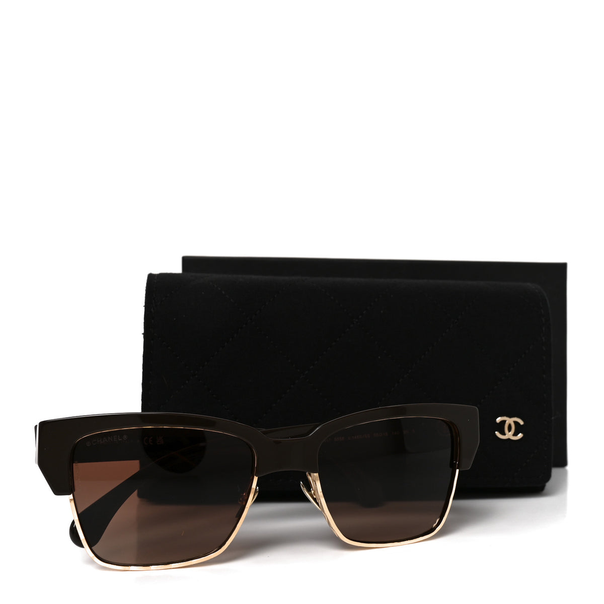 Chanel Acetate Metal CC Butterfly Sunglasses 5558 Brown 7 of 7