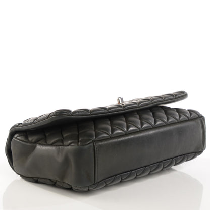 Chanel Iridescent Calfskin Large Bubble Quilt Flap Black 4 of 9