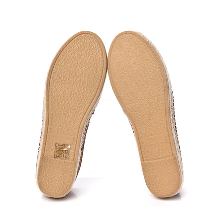 Saint Laurent Suede Monogram Espadrilles 36 Brown 5 of 11