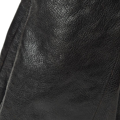 Gucci Calfskin Studded Large Bamboo Handle Tote Black 12 of 13