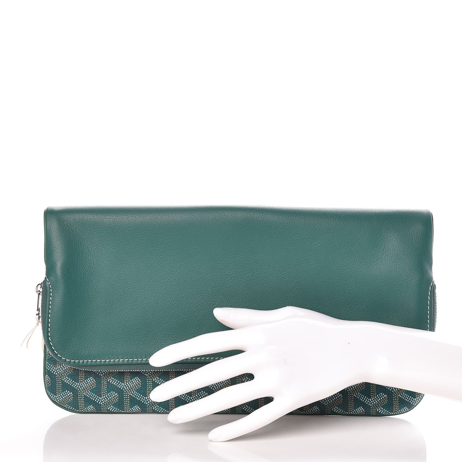Goyard Goyardine Sainte Marie Soft Clutch Green 2 of 9