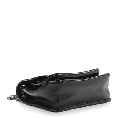 Saint Laurent Crinkled Calfskin Matelasse Monogram Baby Niki Chain Satchel Black 4 of 8