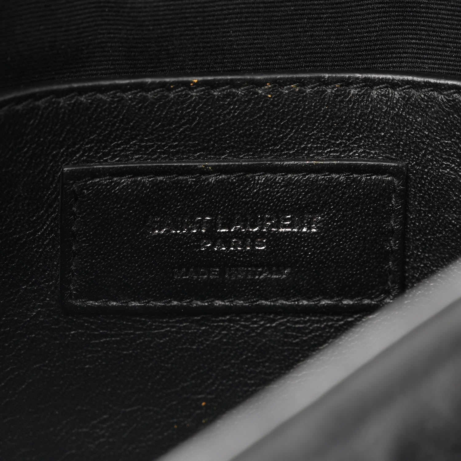 Saint Laurent Crinkled Calfskin Matelasse Monogram Baby Niki Chain Satchel Black 6 of 10
