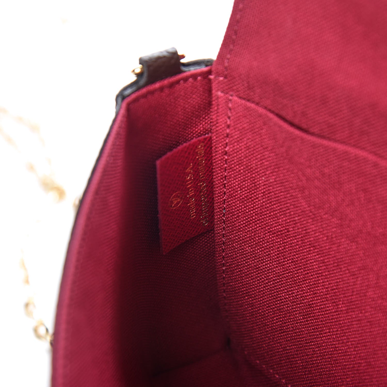 Louis Vuitton Monogram Pochette Felicie Chain Wallet Fuchsia 9 of 15
