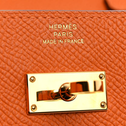 Hermes Epsom Kelly Wallet To Go Orange 6 of 9