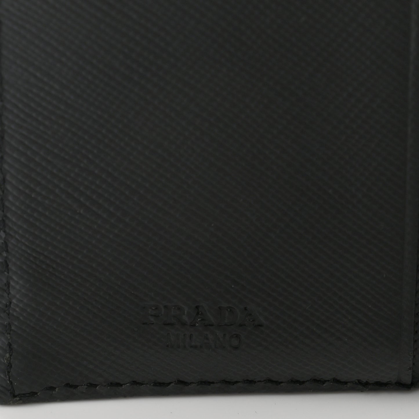 Tessuto Nylon Saffiano Wallet Black