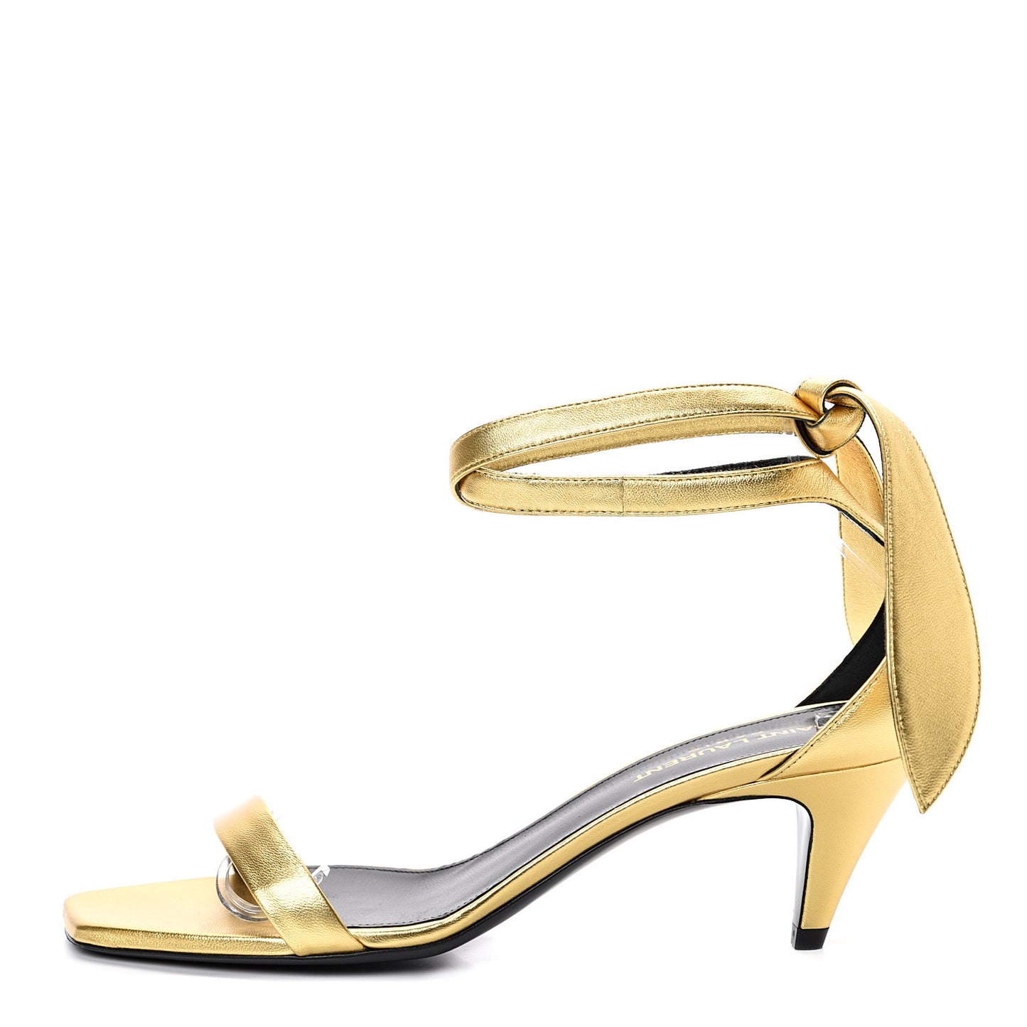 Metallic Calfskin Metallic Charlotte 55 Sandals 38 Gold