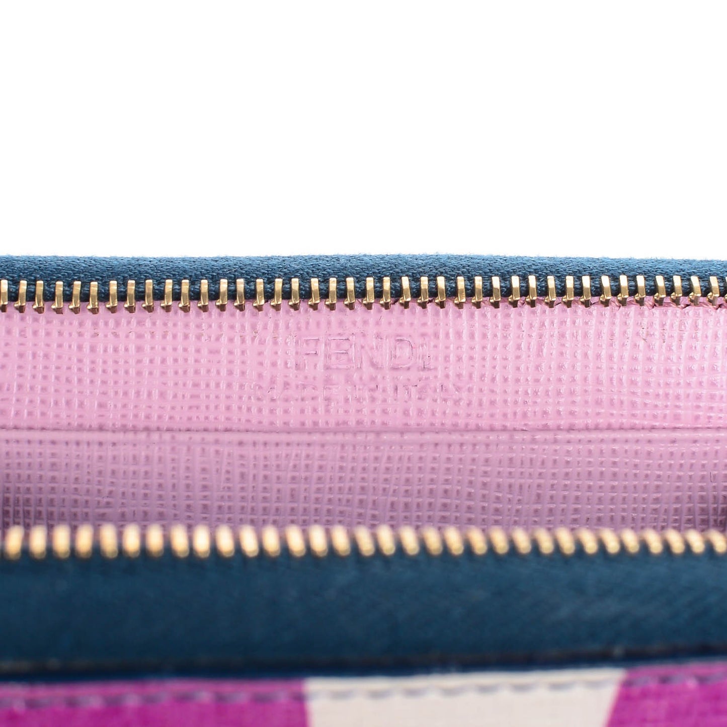 Vitello Elite Crystal Eye Monster Mini Zip Around Wallet Cobalt Lavender Pink