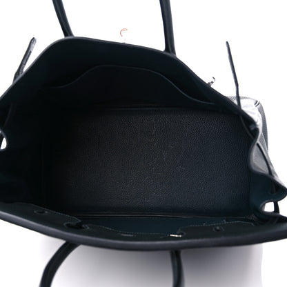 Hermes Togo Birkin 35 Bleu Ocean 5 of 13