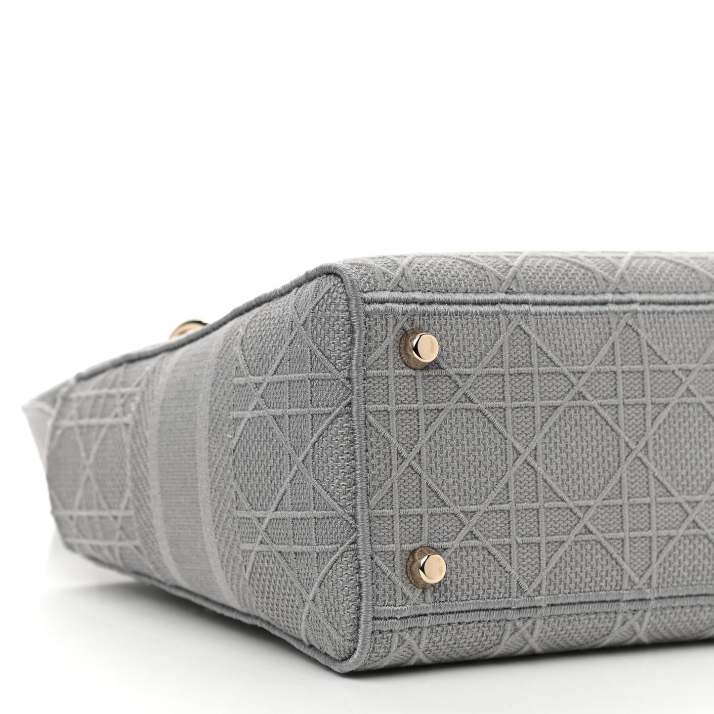 Canvas Embroidered Cannage Medium Lady D-Lite Gray