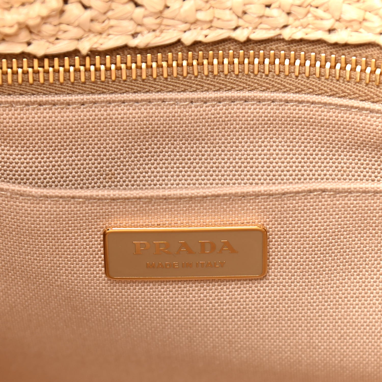 Prada Raffia Woven Tote Naturale Rosa 5 of 9
