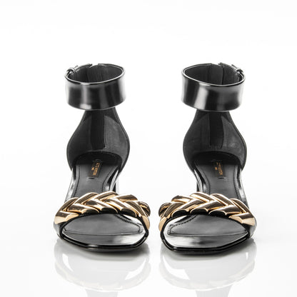 Louis Vuitton Calfskin Westbound Sandal 38 Black 2 of 6