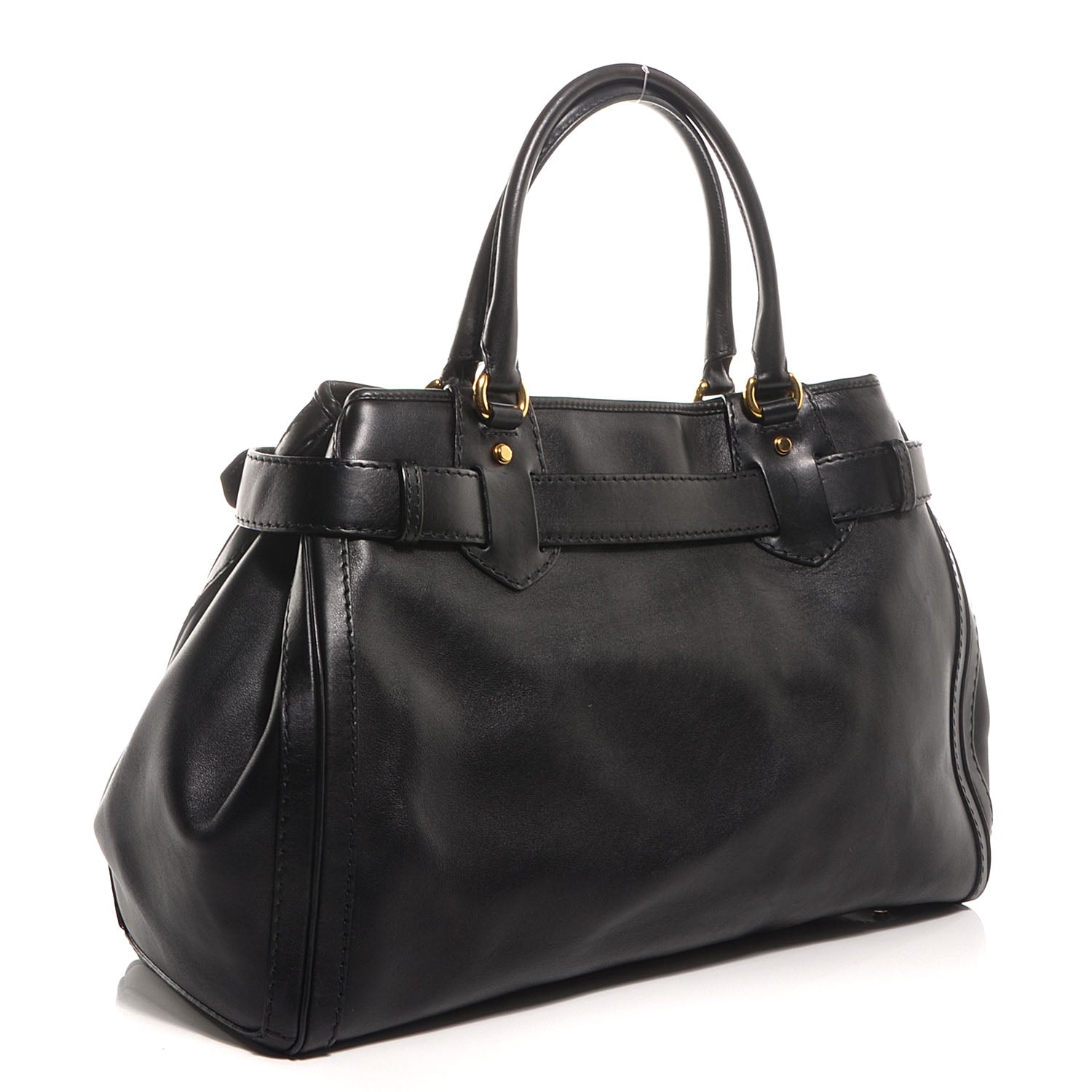 Gucci Leather Large GG Running Tote Black 3 of 7
