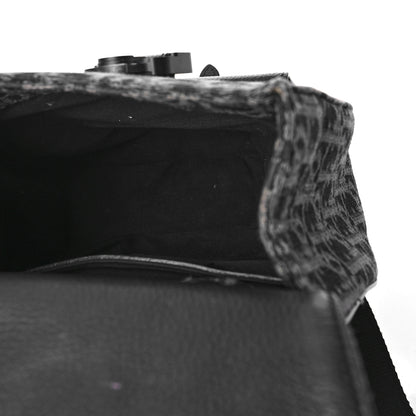 Christian Dior Oblique Jacquard Mini Saddle Backpack Black Blue 5 of 13