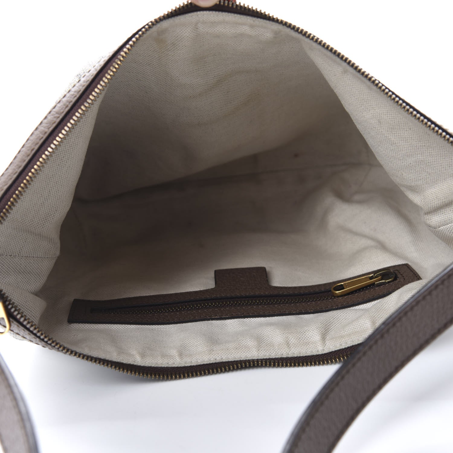 Gucci GG Supreme Monogram Web Small Ophidia Half Moon Hobo Brown 5 of 15