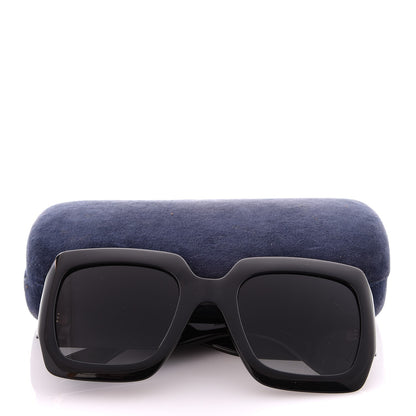 Gucci Acetate Square Frame Sunglasses GG0053S Black 7 of 7