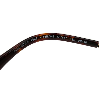 Chanel Metal Butterfly Sunglasses 4283 Brown 5 of 8