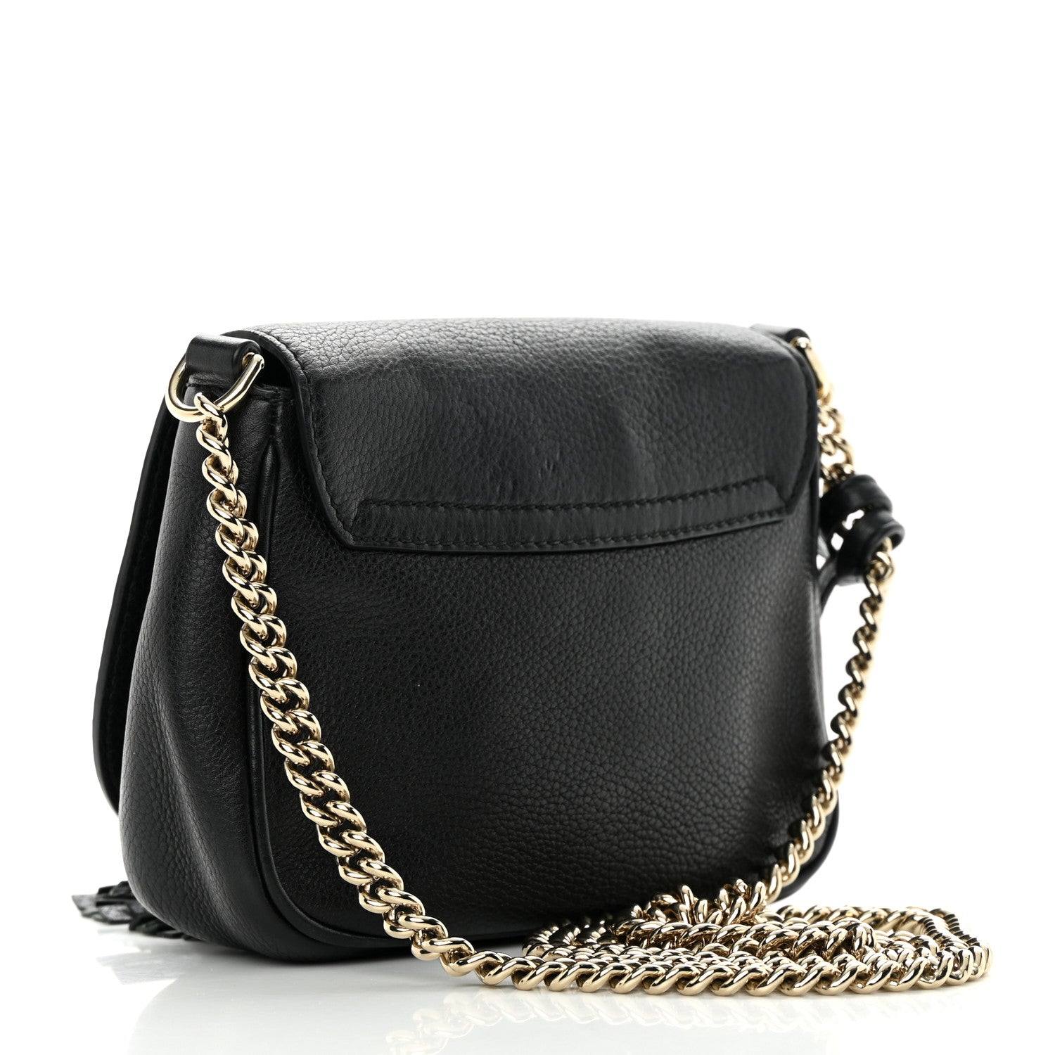 Gucci Pebbled Calfskin Small Soho Flap Crossbody Black 3 of 17
