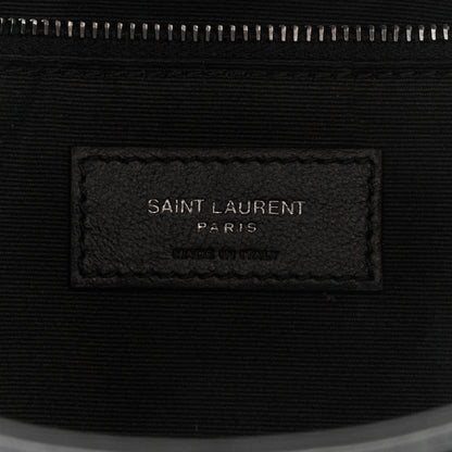 Saint Laurent Crinkled Calfskin Matelasse Monogram Medium Niki Chain Satchel Black 6 of 11