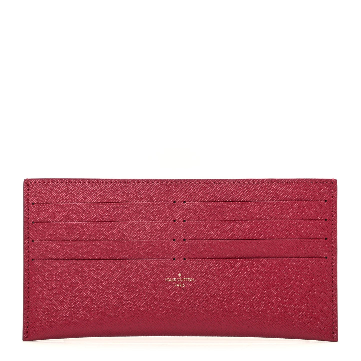 Calfskin Felicie Card Holder Insert Fuchsia