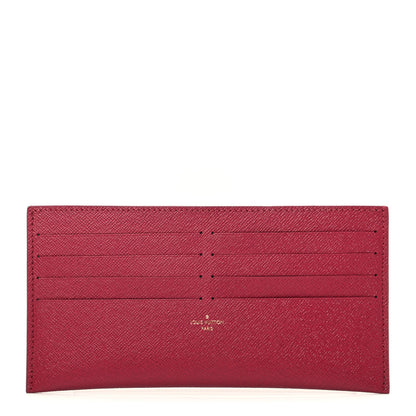 Louis Vuitton Calfskin Felicie Card Holder Insert Fuchsia 1 of 6