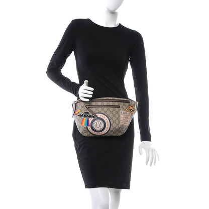 Gucci GG Supreme Monogram Courrier Belt Bag Beige New Acero 2 of 7