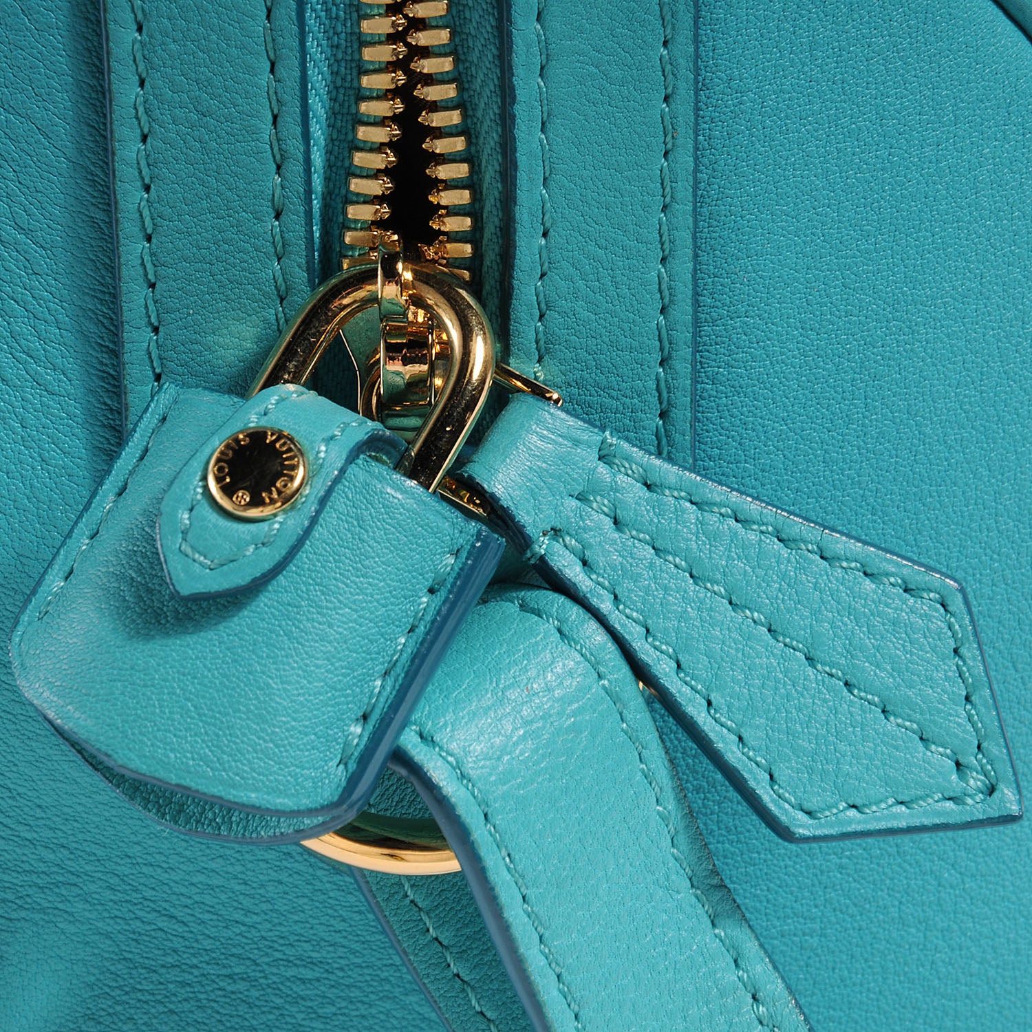 Louis Vuitton Calfskin SC Bag PM Turquoise 8 of 8