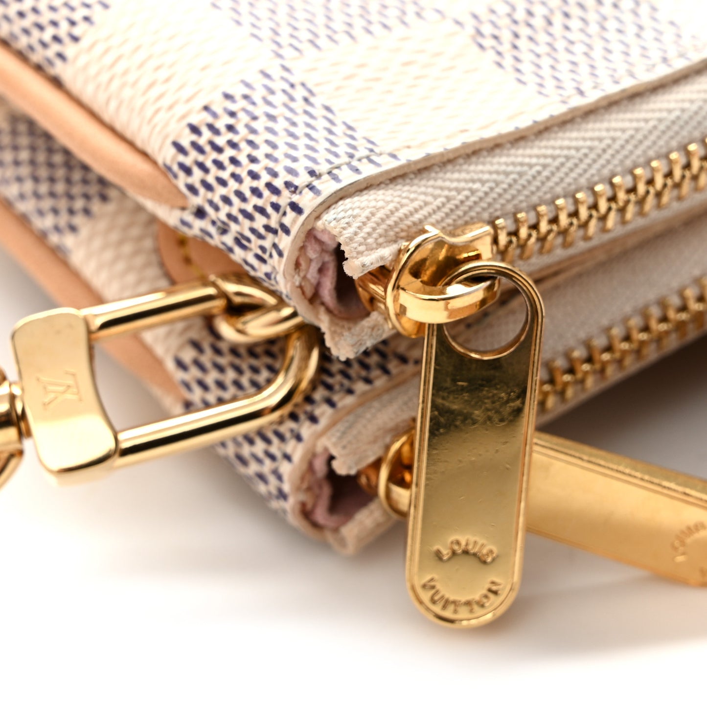 Damier Azur Double Zip Pochette