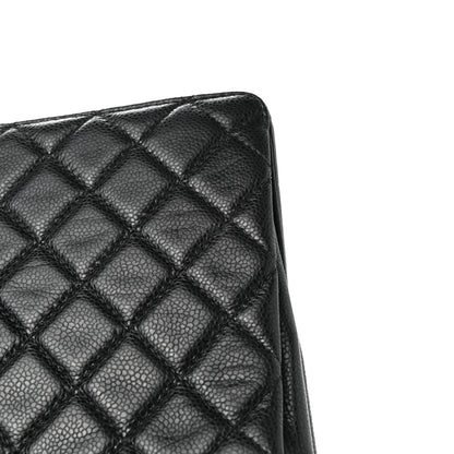 Chanel Caviar Quilted CC Clutch Black 8 of 9