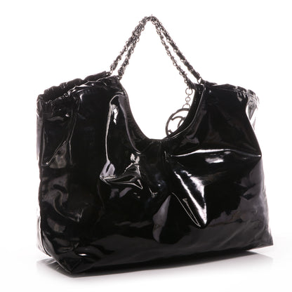 Chanel Vinyl XL Coco Cabas Black 3 of 7