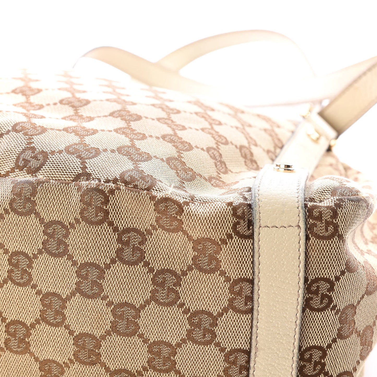 Monogram Medium Abbey Shoulder Bag Off White