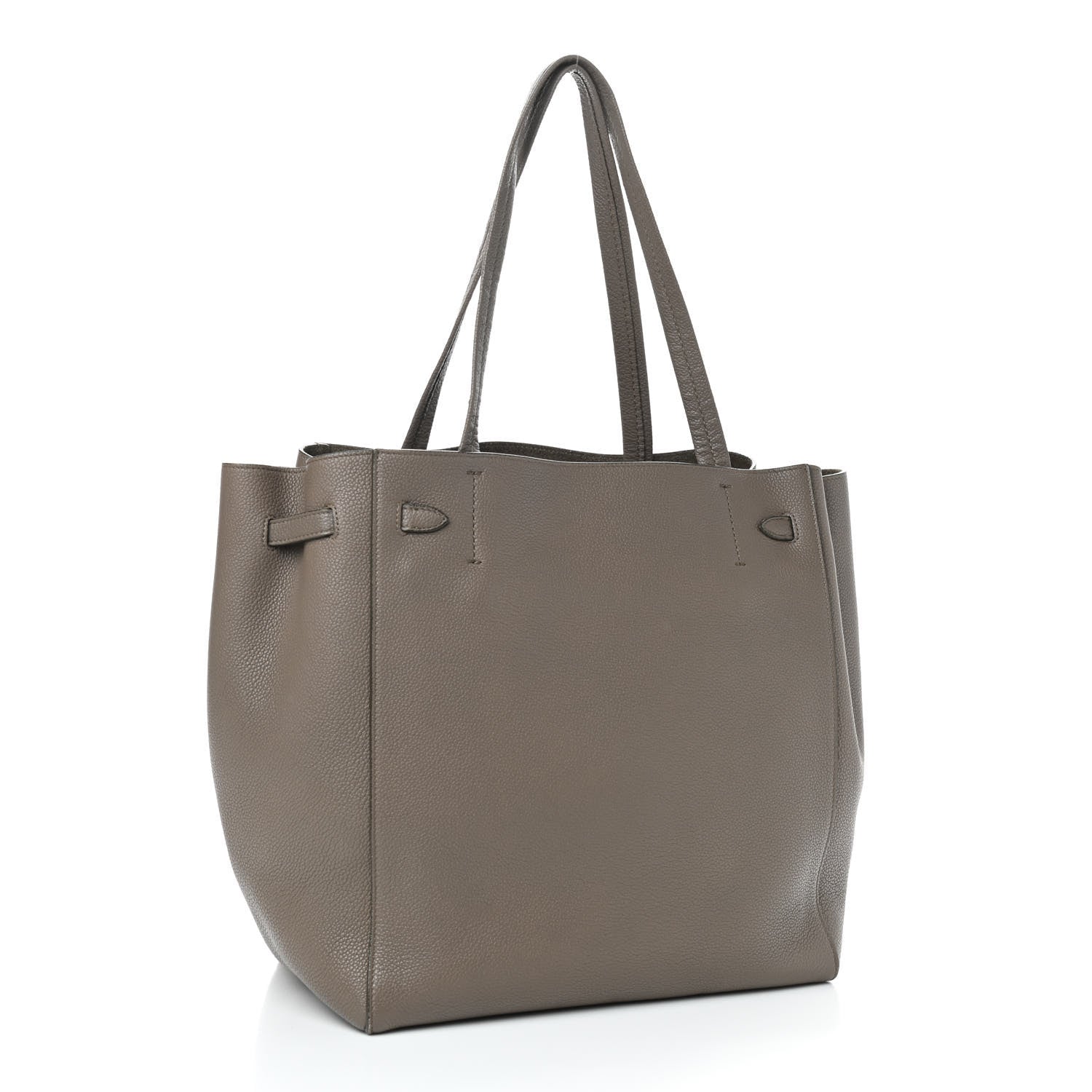 Celine Soft Grained Calfskin Small Belt Cabas Phantom Taupe 2 of 7