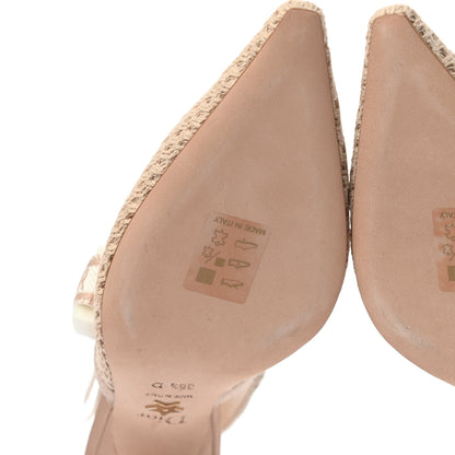 Christian Dior Micro Resille Ribbon J'Adior Slingback 65mm Pumps 36.5 Nude 8 of 9
