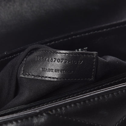 Saint Laurent Calfskin Y Quilted Monogram Toy Loulou Crossbody Bag Black 12 of 12