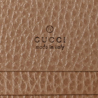 Gucci Dollar Calfskin Enamel Monochrome GG Marmont Card Case Camelia 7 of 8