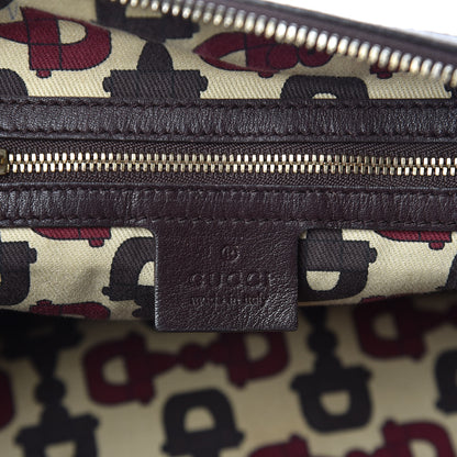 Gucci Guccissima Studded Web Pelham Shoulder Bag Dark Brown 8 of 10
