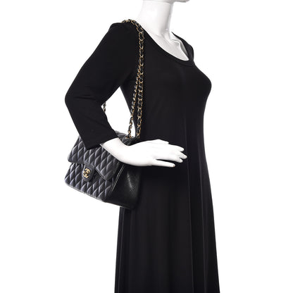 Chanel Caviar Quilted Jumbo Double Flap Black 2 of 9