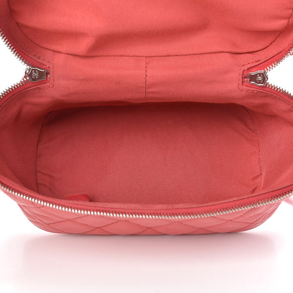 Chanel Crumpled Calfskin PVC Quilted Backpack Pink 4 of 10