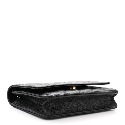Chanel Caviar Quilted Wallet On Chain WOC Black 4 of 12