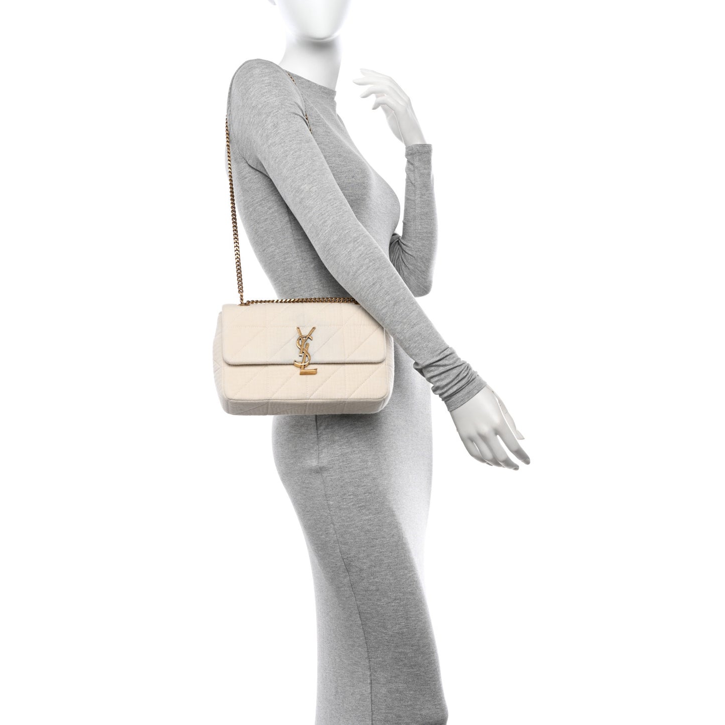 Crinkle Cotton Patchwork Monogram Medium Jamie Vanilla Ice