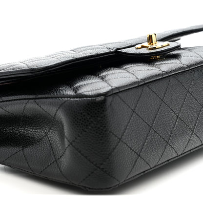 Chanel Caviar Quilted Medium Double Flap Black 9 of 10