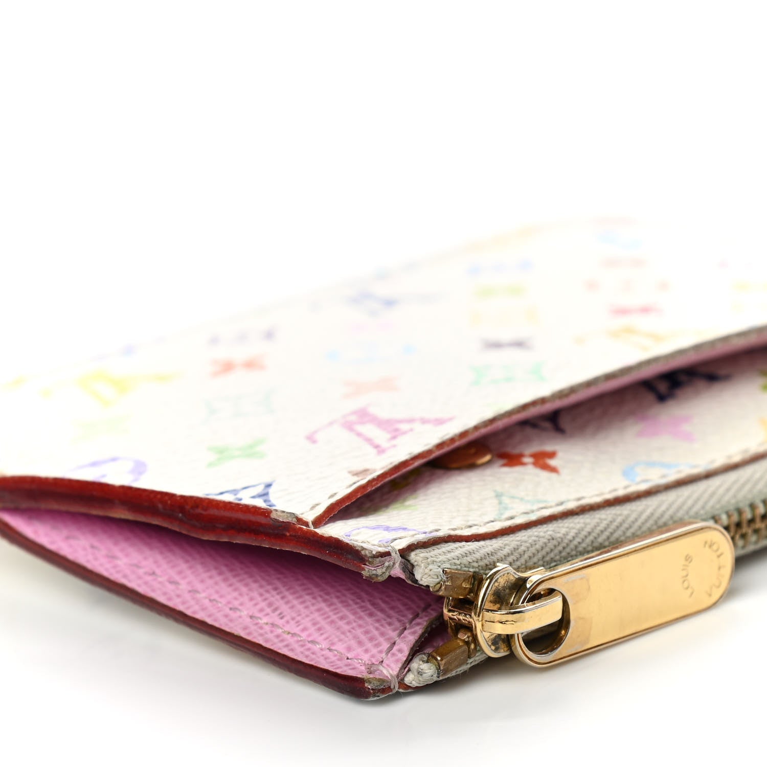 Louis Vuitton Monogram Multicolor Key Pouch White Litchi 11 of 11