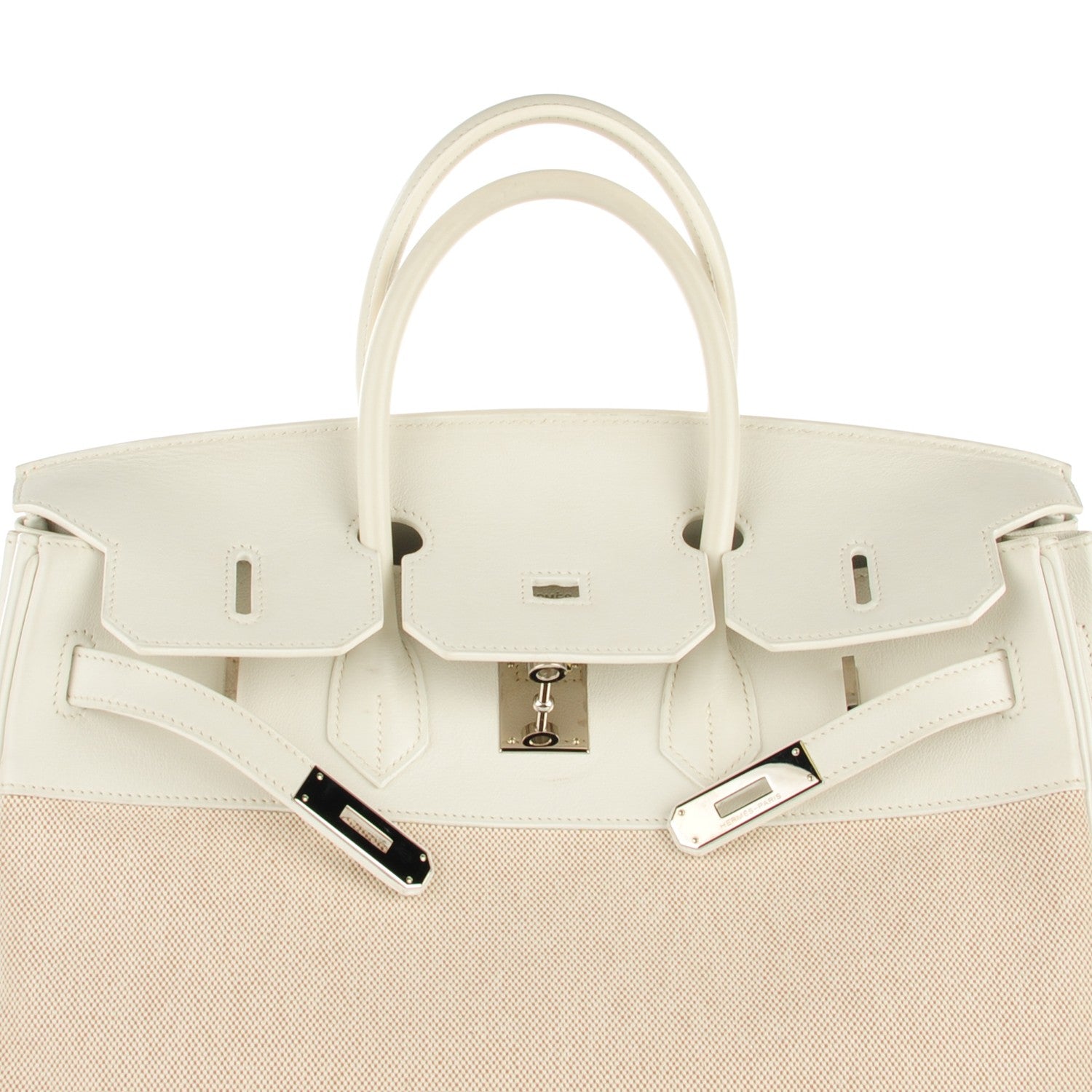 Hermes Toile Swift Birkin 35 White 9 of 17
